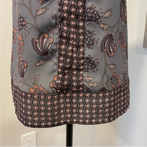 Warehouse One Floral Racerback Tank Top EUC - Picture 6 of 9